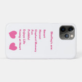 Pink Sheffey-acroniem Case-Mate iPhone Case (Achterkant (horizontaal))