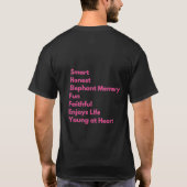 Pink Sheffey-acroniem T-shirt (Achterkant)
