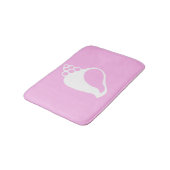 Pink Shell Bathroom Mat (Gekanteld)