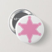 Pink Sheriff Badge - Ontwerp je eigen Button (Voorkant /achterkant)