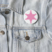 Pink Sheriff Badge - Ontwerp je eigen Button (In situ)