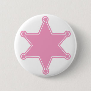 Pink Sheriff Badge - Ontwerp je eigen Button