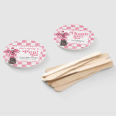 Pink She's Ready to Pop Baby Shower Handwaaier (Niet-gemonteerd)