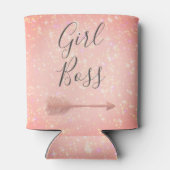 "Pink Shimmery Girl Boss Blikjeskoeler (Achterkant)