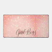"Pink Shimmery Girl Boss Bureaumat (Voorkant)