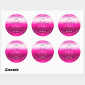 Pink Shimmery Product Label Diamonds Initialen Log (Vel)