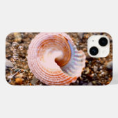 PINK SHINY SHELL STONY SEASHELL BEACH NATUUR FOTO Case-Mate iPhone CASE (Achterkant (horizontaal))
