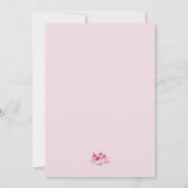 Pink Shoes Baby shower Uitnodiging (Achterkant)