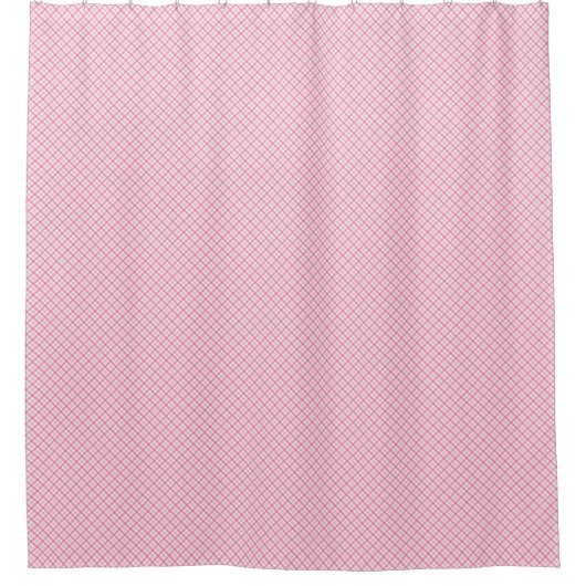 Pink shower curtain with a subtle diamond pattern douchegordijn (Voorkant)