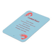 Pink Shrimp Cocktail Sauce Recipe Flexible Magnet Magneet (Linkerzijde)