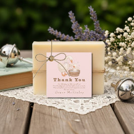 Pink Silly Goose Favor Tags Bedankjes Labels