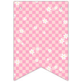 Pink Silly Goose-Girl First Birthday Monthly Photo Vlaggetjes (Eerste vlag)