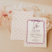 Pink Silly Goose Girls Baby Shower Kaart