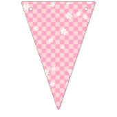 Pink Silly Goose-Happy Birthday Vlaggetjes (Eerste vlag)