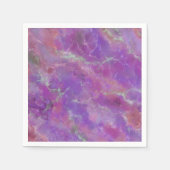 Pink, Silver and Purple Marble Servet (Voorkant)