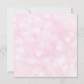 Pink Silver etnische Princess Baby shower Uitnodig Kaart (Achterkant)