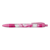 Pink Silver Glam Abstract Zwarte Inkt Pen (Bovenkant)