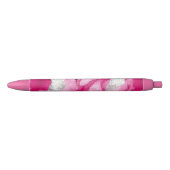 Pink Silver Glam Abstract Zwarte Inkt Pen (Voorkant)