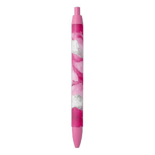 Pink Silver Glam Abstract Zwarte Inkt Pen