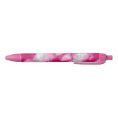 Pink Silver Glam Abstract Zwarte Inkt Pen (Bodem)