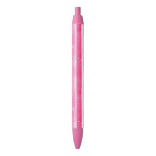 Pink Silver Glam Abstracte strepen Zwarte Inkt Pen