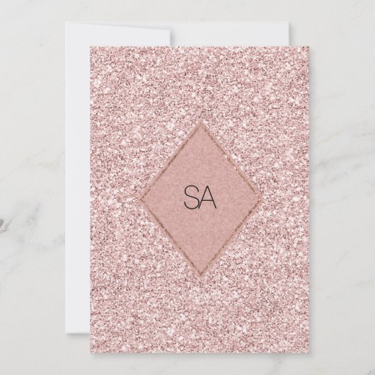 Pink silver glitter peony floral Table Numbers Kaart (Achterkant)