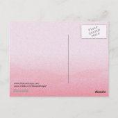 PINK & SILVER ORNAMENT ON TREE by SHARON SHARPE Briefkaart (Achterkant)