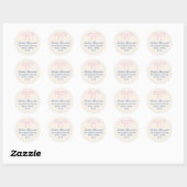 Pink Simple Bow Return Address Sticker (Vel)
