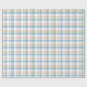 Pink Simple Gingham Check Christmas Cadeaupapier (Vlak)