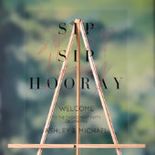 Pink Sip Hoera Engagement Party Welkom Acryl Bord (Neutraal)