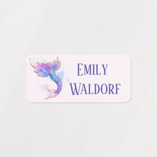 Pink Siren Kids' Name Clothing School Labels (Design 1)