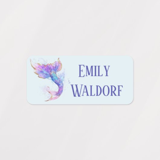 Pink Siren Kids' Name Clothing School Labels (Design 2)