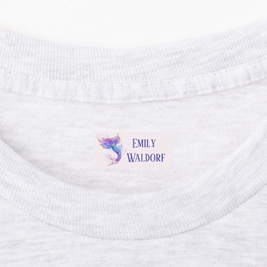 Pink Siren Kids' Name Clothing School Labels (Aangebracht)