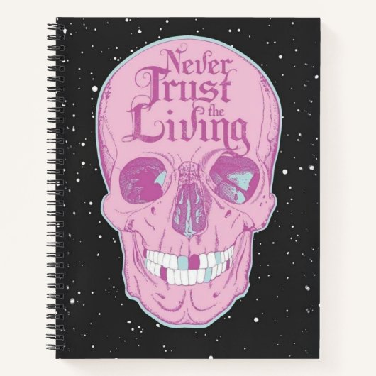 Pink Skeleton Hardcover Spiral Notitieboek (Voorkant)