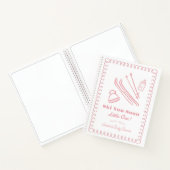 Pink Ski You Soon Boy Baby Shower Guest Book Notitieboek (Binnen)