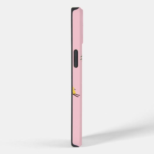 Pink Skiers Ski openingsfeestdag kerstavond Case-Mate iPhone Case (Achterkant / Rechts)