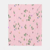 Pink Skiers Ski openingsfeestdag kerstavond Fleece Deken (Voorkant)