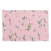 Pink Skiers Ski openingsfeestdag kerstavond Kussensloop (Achterkant-Rechts)