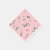 Pink Skiers Ski openingsfeestdag kerstavond Servet (Hoek)