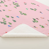 Pink Skiers Ski openingsfeestdag kerstavond Sherpa Deken (3/4)