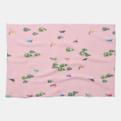 Pink Skiers Ski openingsfeestdag kerstavond Theedoek (Horizontaal)