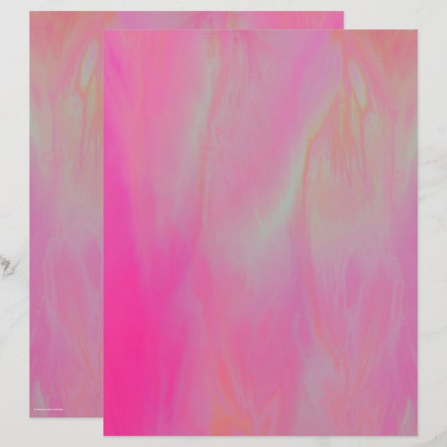 Pink Skies Scrapbook Paper 2-Sided Page (Voorkant / Achterkant)