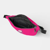 Pink Skull fuchsia fanny pack Heuptasje (Open)