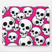 Pink Skull Pattern Mousepad Muismat (Voorkant)