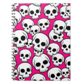 Pink Skull Pattern Notitieboek (Voorkant)