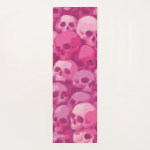 Pink Skull Pattern Pop Art Illustration Yogamat (Achterkant)