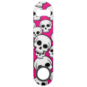 Pink Skull Pattern Stainless Steel Bottle Opener Speed Flessenopener (Achterkant)