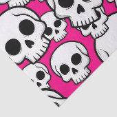 Pink Skull Pattern Tissue Paper Tissuepapier (Detail)