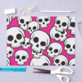 Pink Skull Pattern Tissue Paper Tissuepapier (Craft)