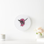 Pink Skull Wall Clock Ronde Klok (Huis)